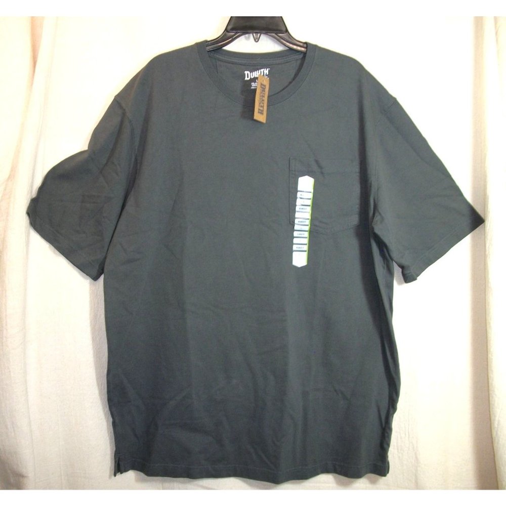 Duluth Trading Co. Men's Gray pocket crewneck longtail t-shirt. size large,